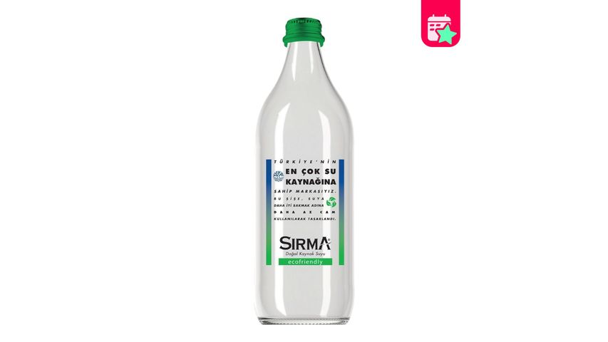 Sırma Eco-friendly Glass Bottle Water 750 ml