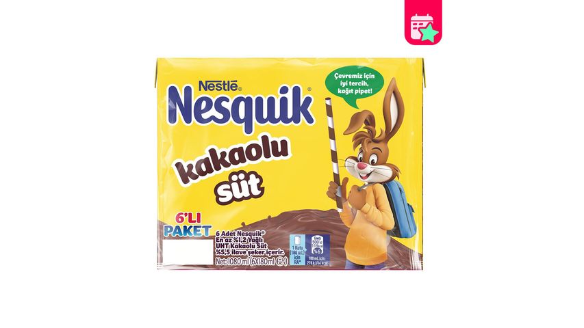 Nestlé Nestle Nesquik Cocoa Milk 6 x 180 ml