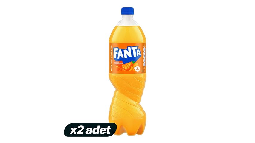 2'li Fanta Portakal 1 L Paketi