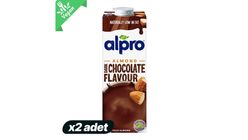 2x Alpro Dark Chocolate Almond Drink 1 L Bundle