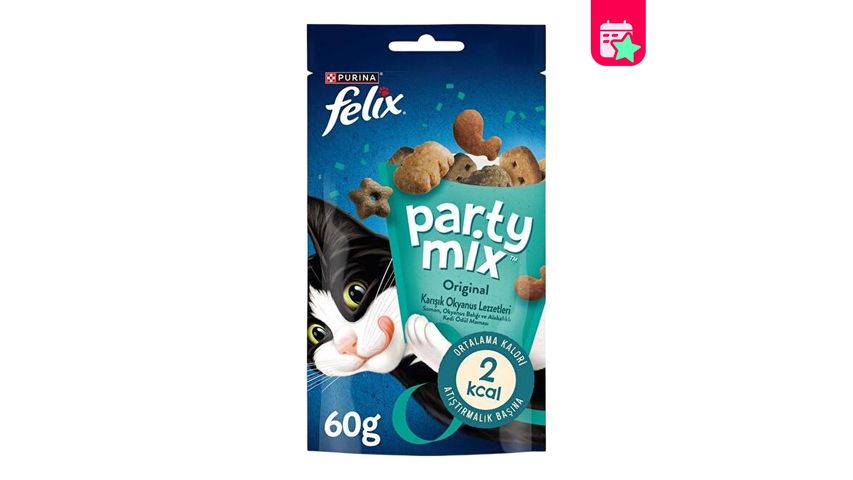 Felix Party Mix Mixed Ocean Flavors Cat Treat 60 g
