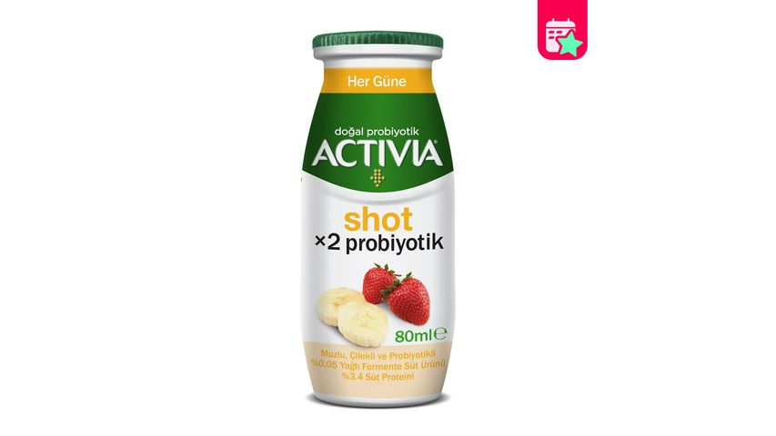 Activia Shot Strawberry & Banana 80 ml