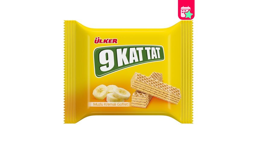 Ülker 9 Layers of Flavor Banana Wafer 39 g
