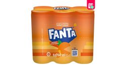 Fanta Soda Can 6 x 250 ml