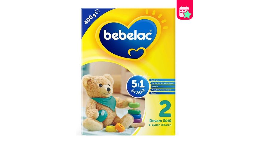 Bebelac 2 Follow-on Milk 6-9 Months 400 g