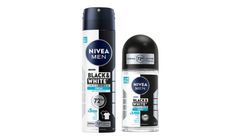 NIVEA MEN Erkek Black & White Invisible Fresh 150 ml Sprey+Rollon Set Paketi