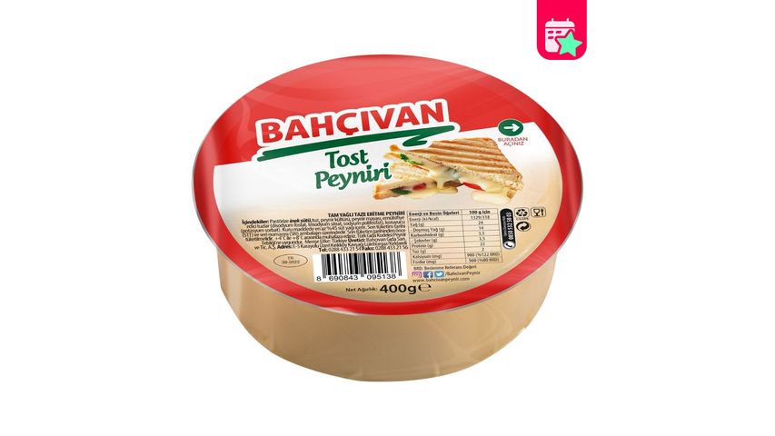 Bahçıvan Toast Cheese 400 g