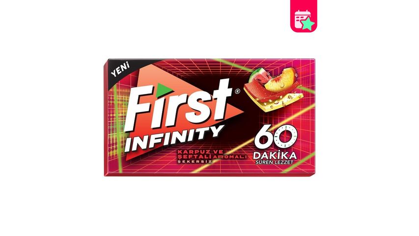 First Infinity 60 Minutes Watermelon & Peach Flavored Sugar-Free Gum 27 g