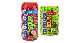 Mentos Gum Çilek & Elma Aromalı Sakız Paketi