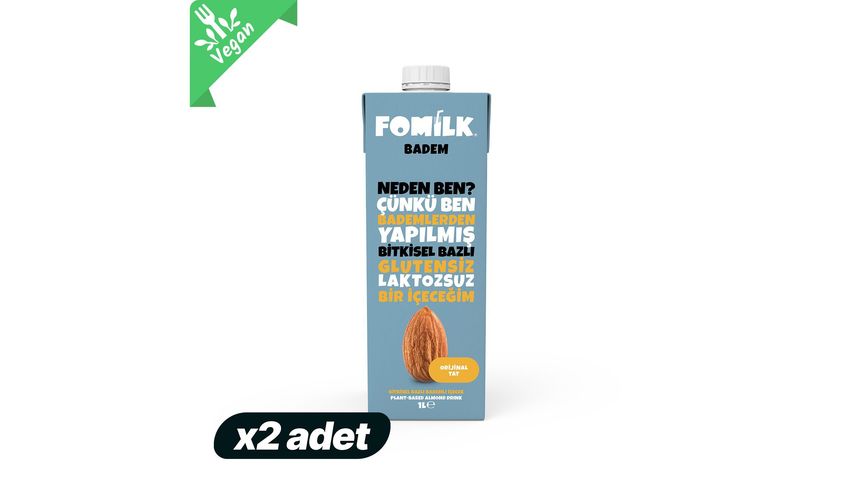 2x Fomilk Almond 1 L Bundle