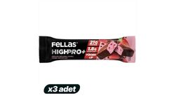 3x Fellas Chocolate-Covered HighPro+ Strawberry Bar Bundle