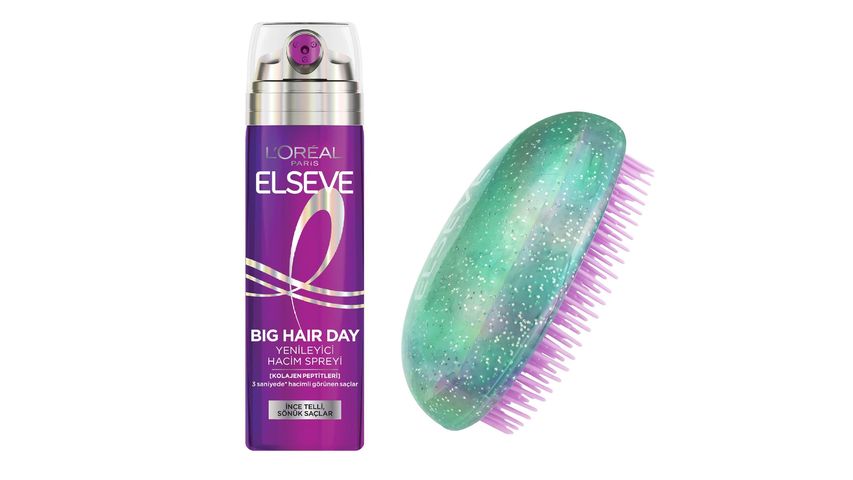 Elseve Collagen Lifter Spray 200 ml & Egg Hair Brush Bundle