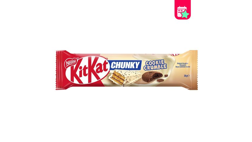 Nestlé KitKat Chunky White Chocolate Wafer with Cocoa Cookie Pieces 38 g