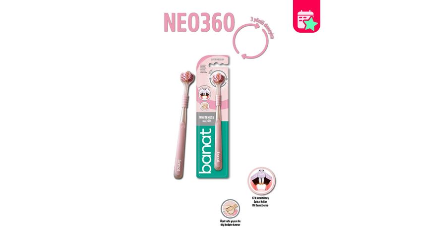 Banat Triple-Angle Neo 360 Medium Toothbrush