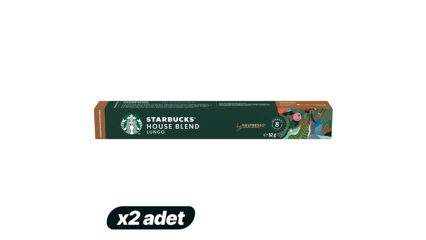 2x Starbucks House Blend Kapsül Kahve 52 g Bundle