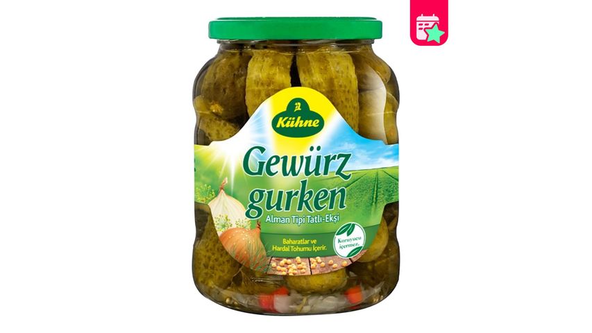 Kühne German Type Pickled Cucumber 670 g