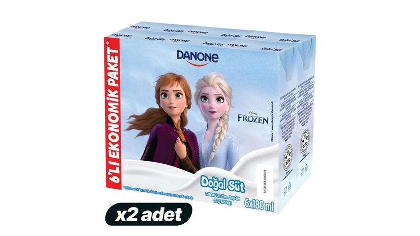 2x Danone Disney Semi-Skimmed Milk 6x180 ml Bundle
