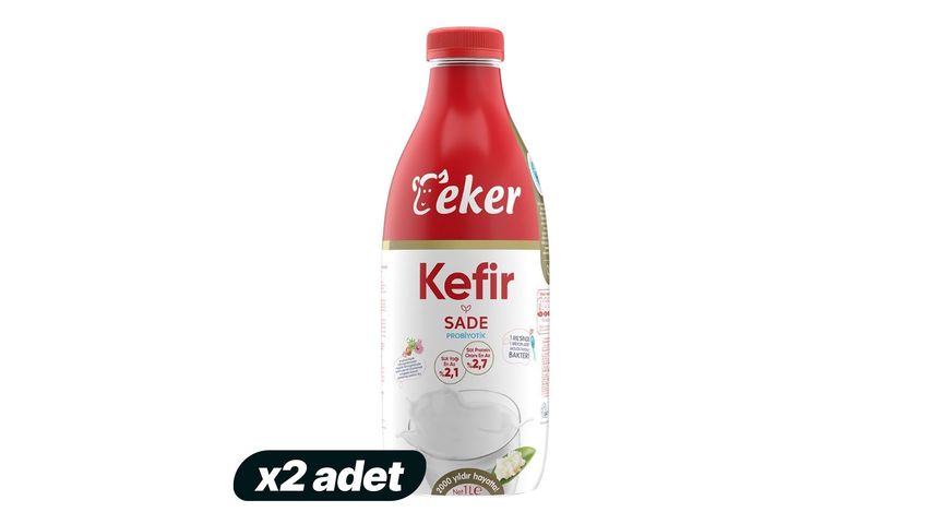 2x Eker Plain Kefir 1 L Bundle