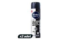 2'li NIVEA MEN Erkek Sprey Deodorant Black & White Invisible Original 200 ml Paketi