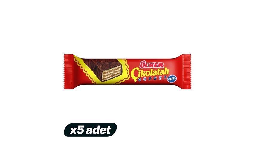 5'li Ülker Çikolatalı Gofret Paketi