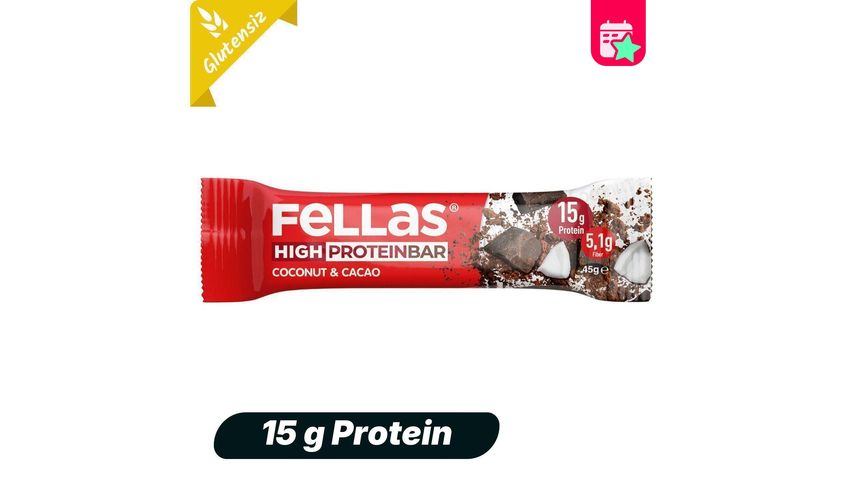 Fellas Coconut & Cocoa High Protein Bar 45 g