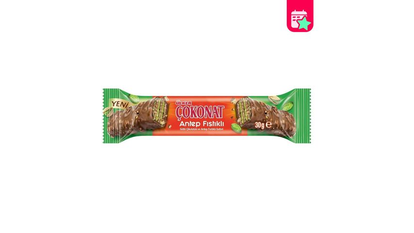 Ülker Cokonat Pistachio Wafer 30 g