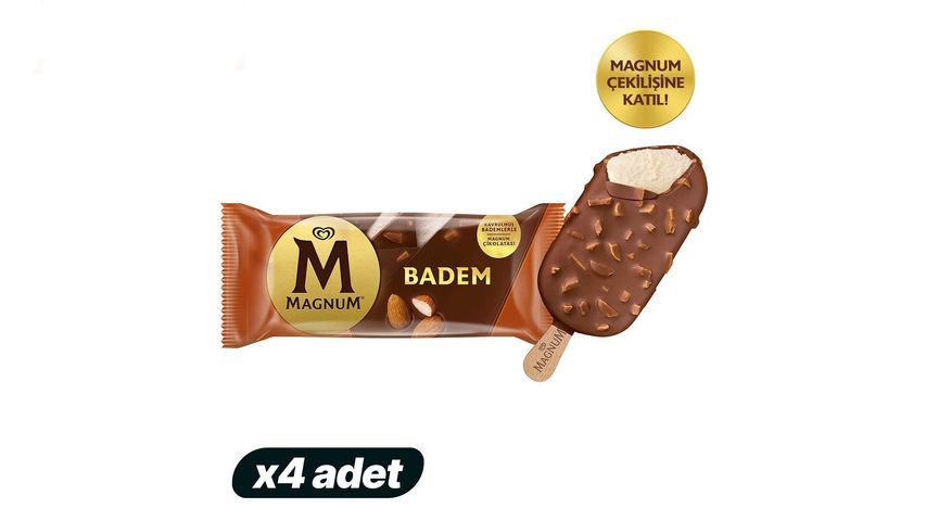 4'lü Magnum Badem 100 ml Paketi