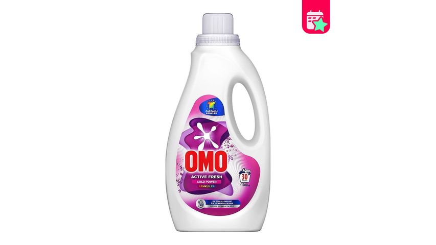 Omo Active Fresh Cold Power Colors Liquid Detergent 1500 ml