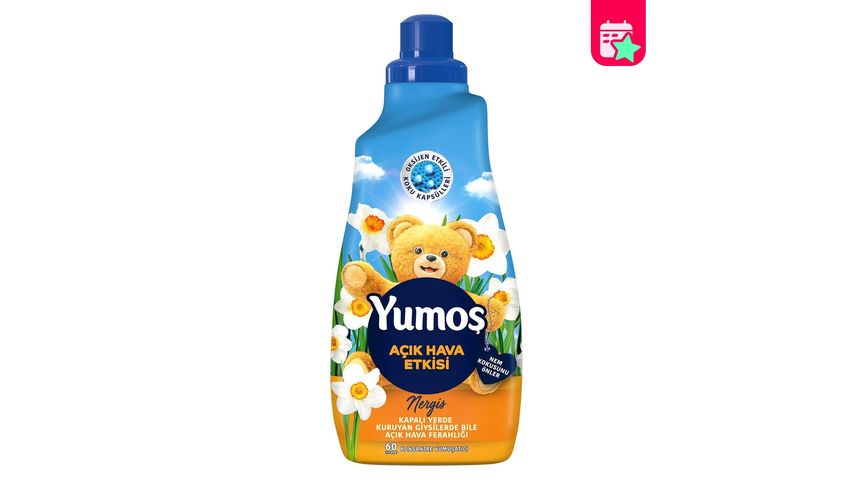 Yumoş Outdoor Fresh Concentrate Fabric Softener - Daffodil 60 Washes 1440 ml