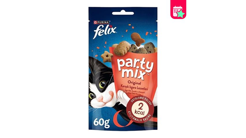 Felix Party Mix Mixed Grill Flavors Cat Treat 60 g