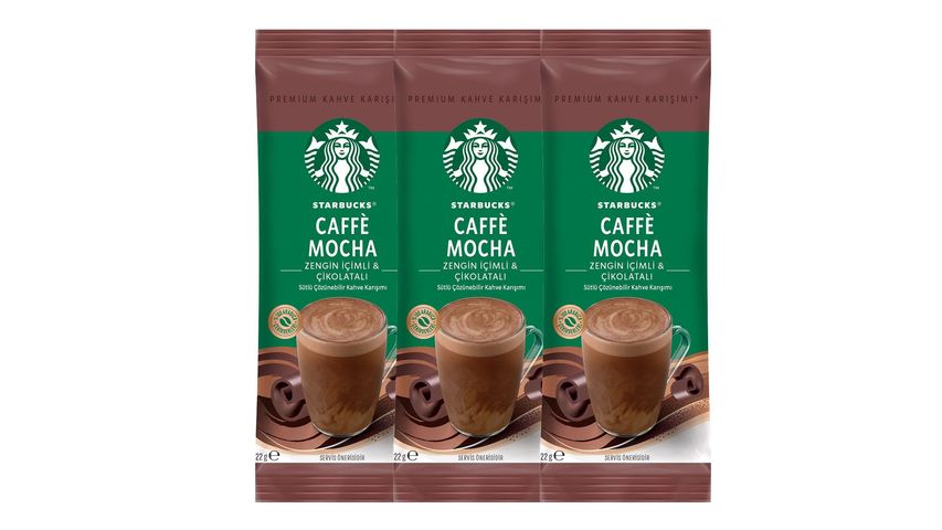 3'lü Starbucks Mocha 22 g Paketi