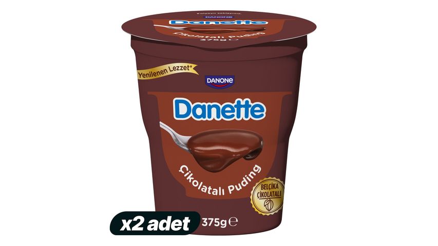2'li Danette Çikolatalı Puding 375 g Paketi