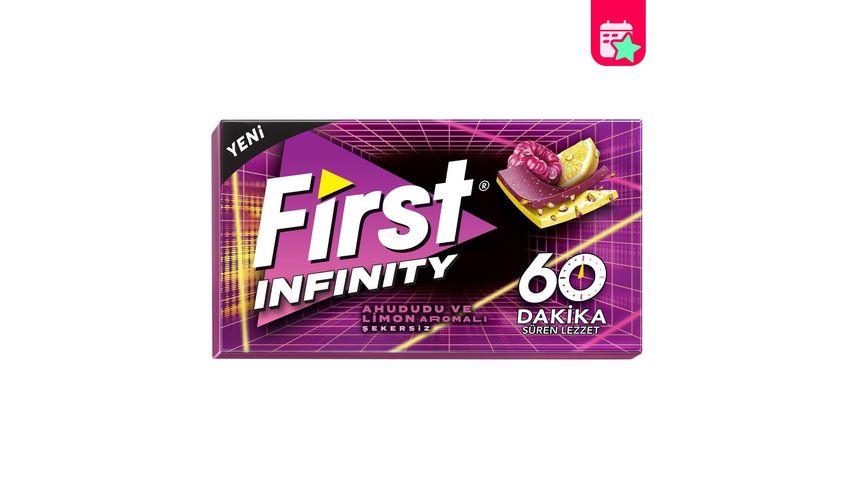 First 60 Minutes Raspberry and Lemon Flavored Su gar-Free Gum 27 g