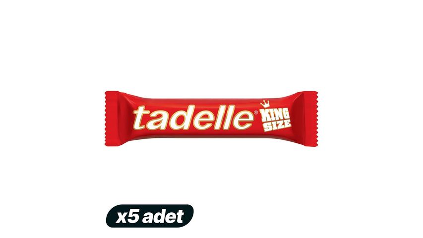 5'li Tadelle King Size Sütlü Çikolata Paketi