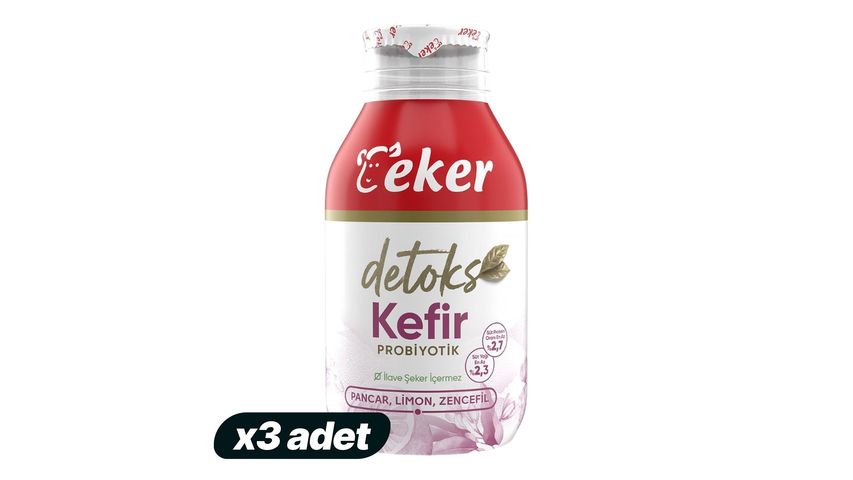 3'lü Eker Pancar & Limon & Zencefil Probiyotik Kefir 290 ml Paketi