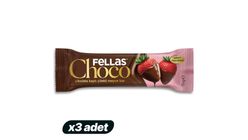 3x Fellas Choco Strawberry Fruit Bar Bundle
