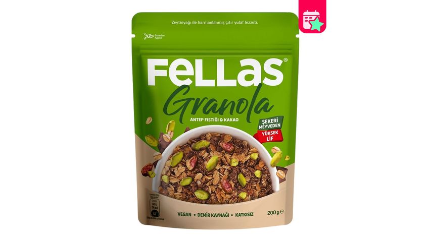 Fellas Pistachio & Cocoa Granola 200 g