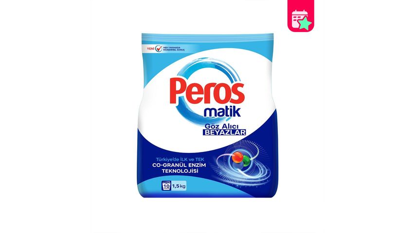 Peros Eye-Catching Whites Powder Laundry Detergent 1.5 kg