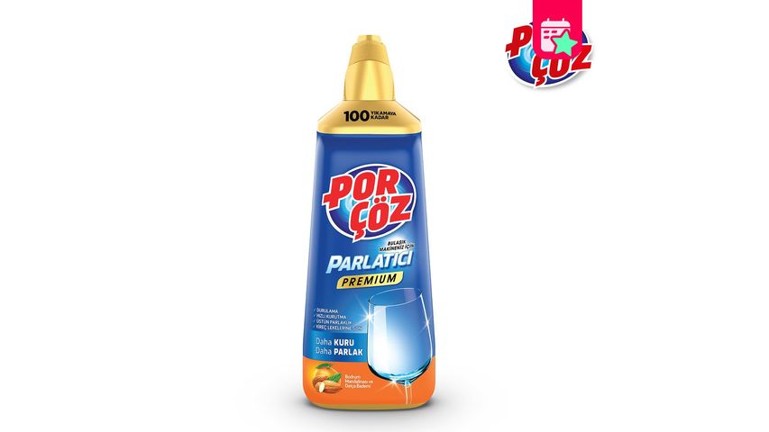 Porçöz Dishwasher Rinse Aid Bodrum Mandarin & Datça Almond 500 ml
