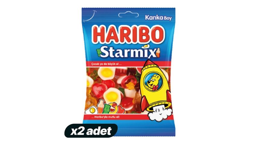 2'li Haribo Starmix 80 g Paketi