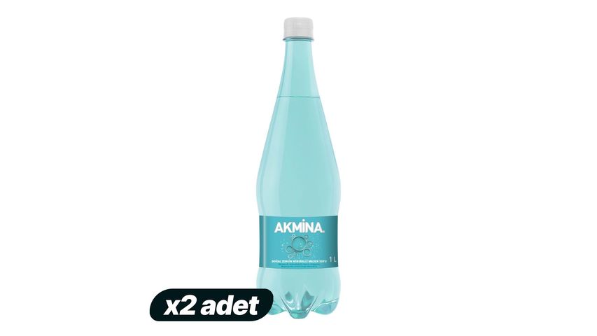 2'li Akmina Doğal Maden Suyu 1 L Paketi