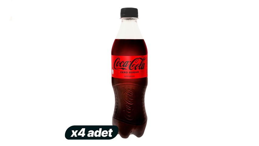 4'lü Coca-Cola Zero Sugar Pet Şişe 450 ml