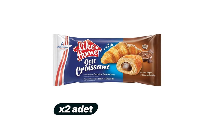 2'li American Foods Like Home Çikolatalı Kruvasan Paketi
