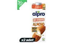 2'li Alpro Şekersiz Badem İçeceği 1 L Paketi