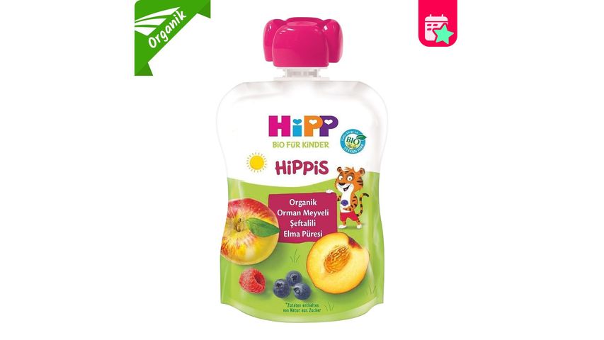 Hipp HiPP Organic Forest Fruit Peach Apple Puree 100 g