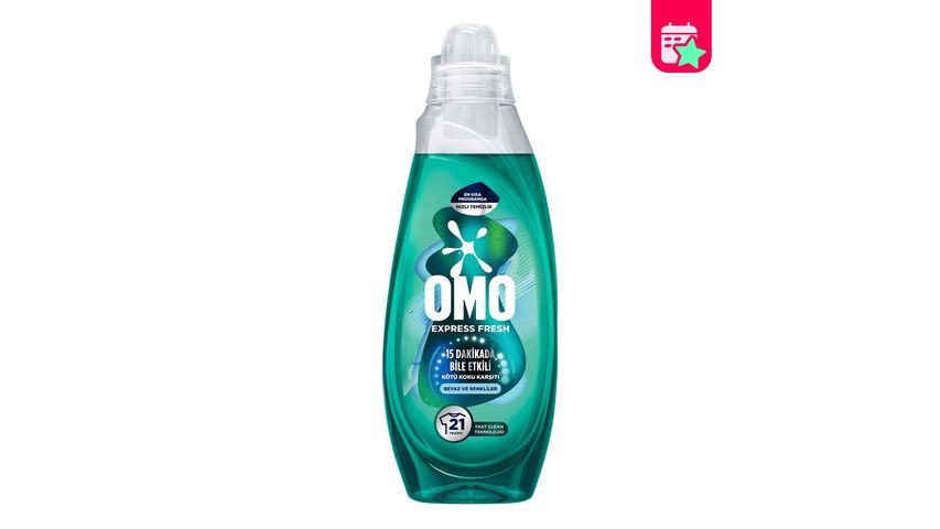 Omo Express Fresh Anti-Odor Laundry Detergent 840 ml
