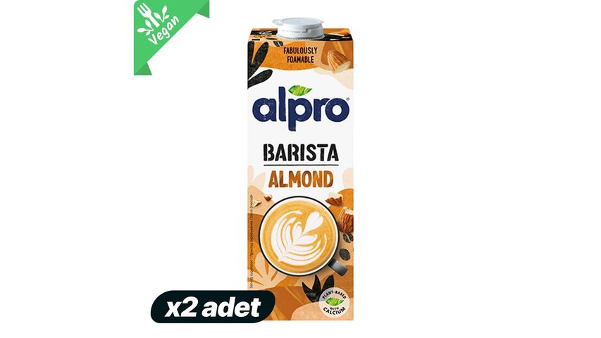 2x Alpro Barista Almond Drink 1 L Bundle