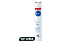 2x NIVEA Women's Fresh Natural Spray Deodorant 200 ml Bundle