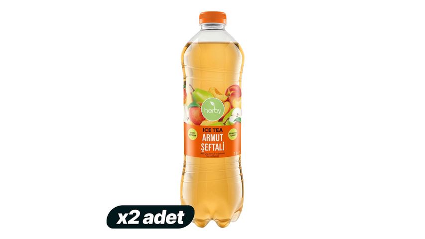 2'li Herby Armut & Şeftali Ice Tea 1 L Paketi