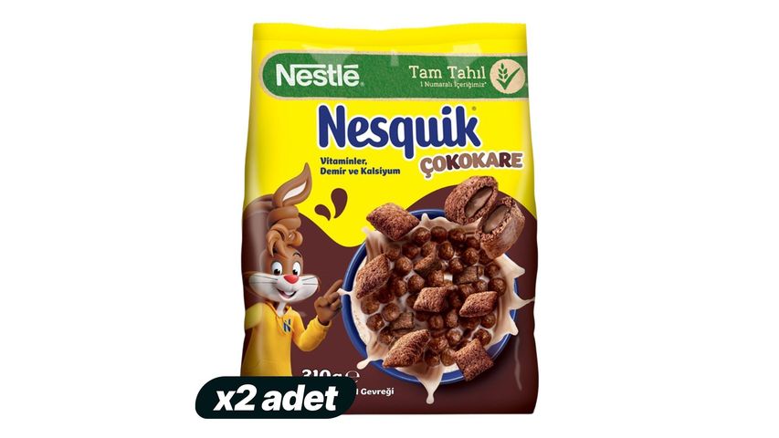 2'li Nesquik Çokokare Gevrek Paketi